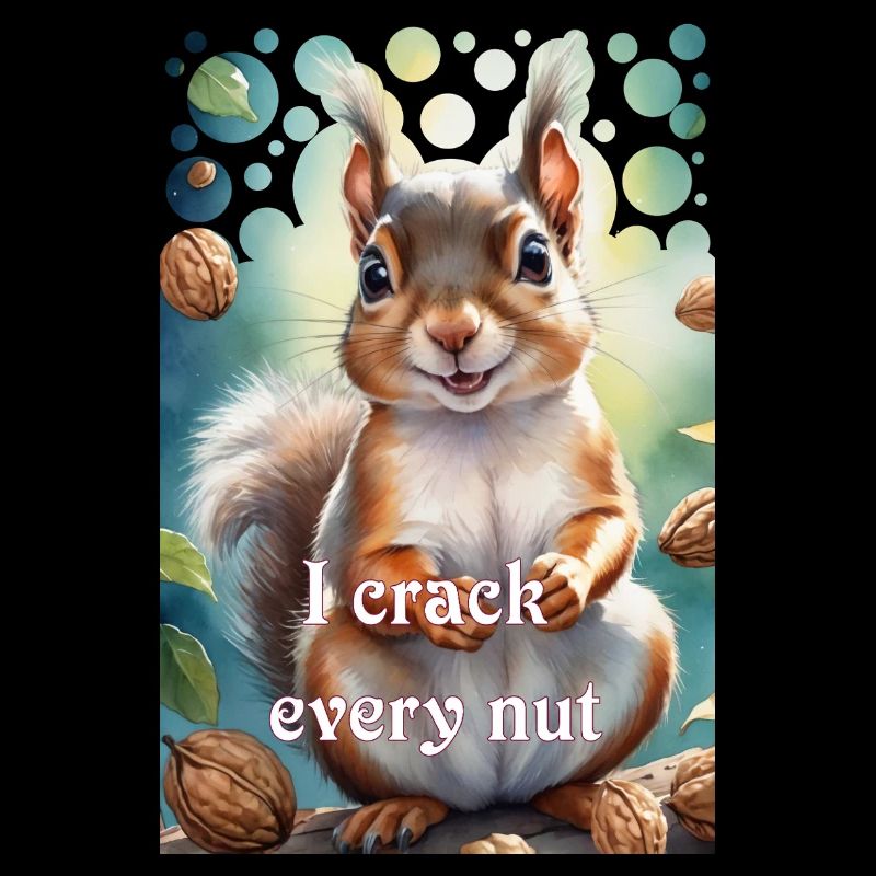 Clever squirrel I crack every nut