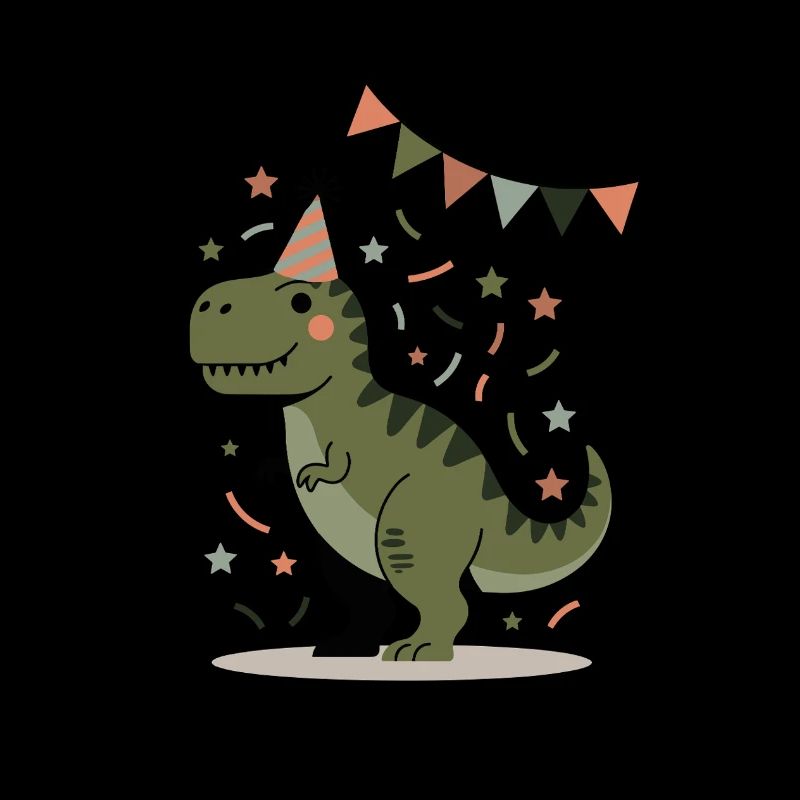 Dino Geburtstag Party T-Rex Design Kinder