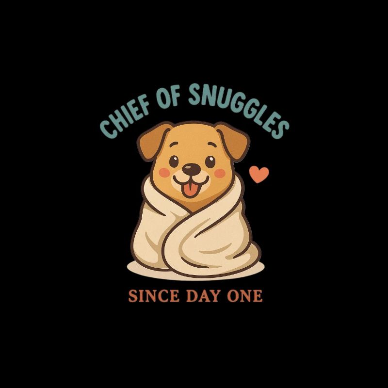Chien avec du cœur