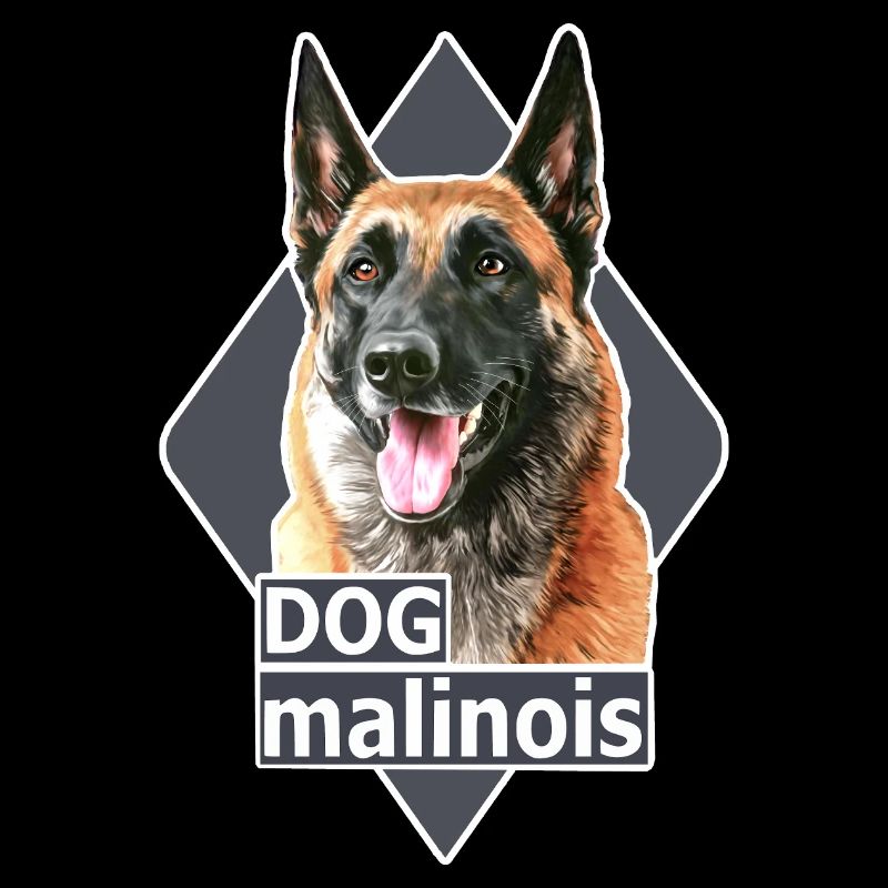 Malinois-Hundeillustration