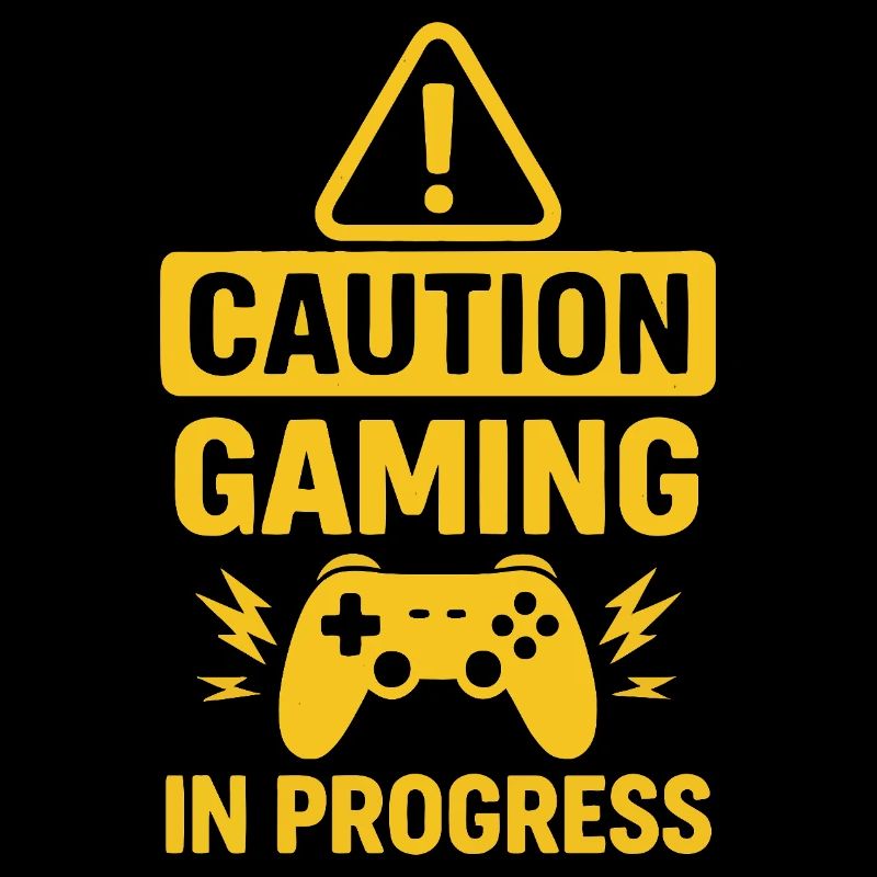 Warnung Gaming in Progress