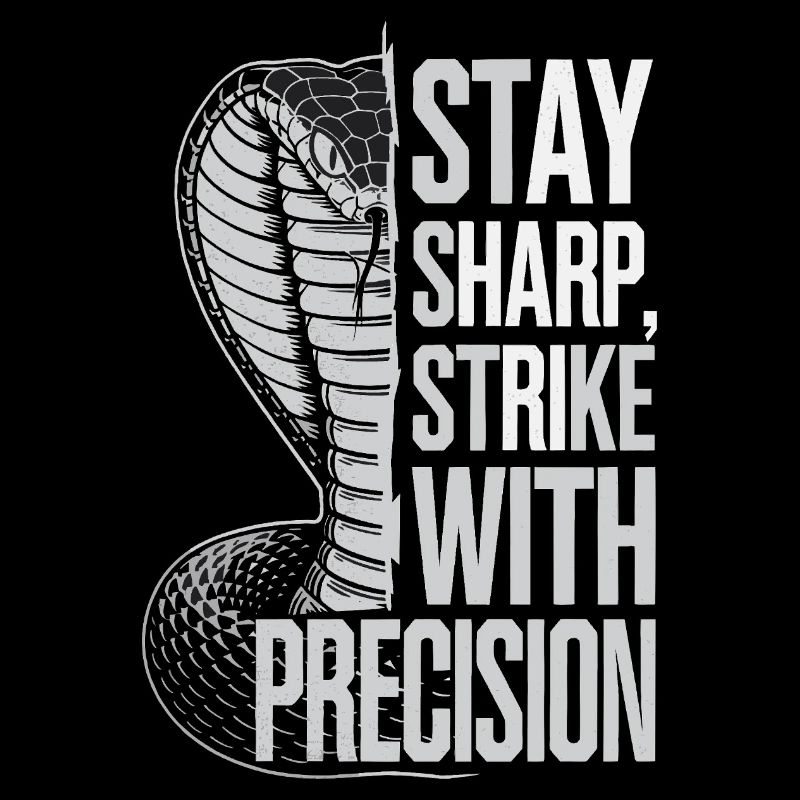 Cobra mit Präzisionszitat