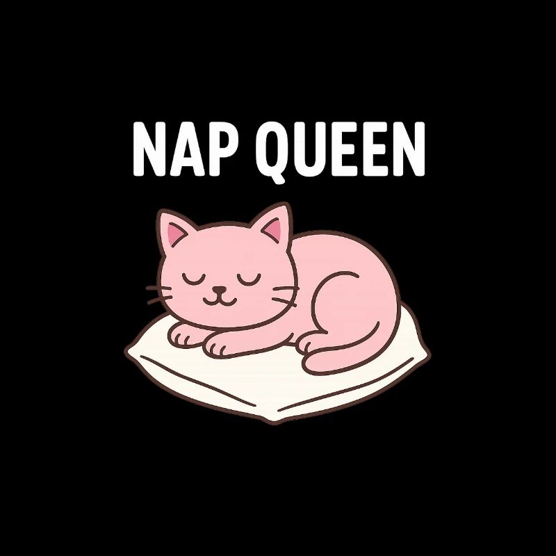 Cute sleeping cat design