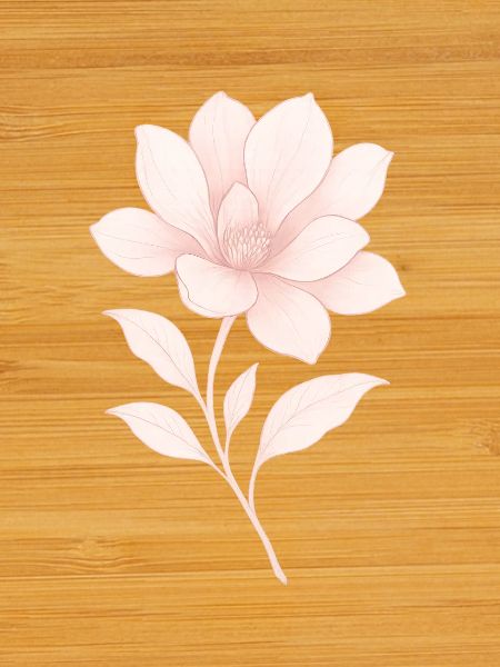 Magnolia rose, Fleur