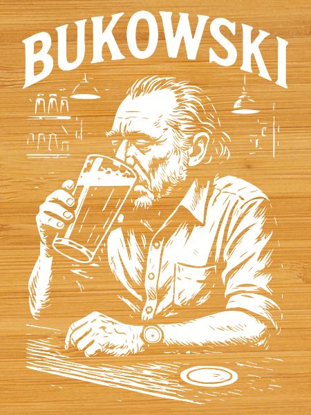 Charles Bukowski Bar Portrait