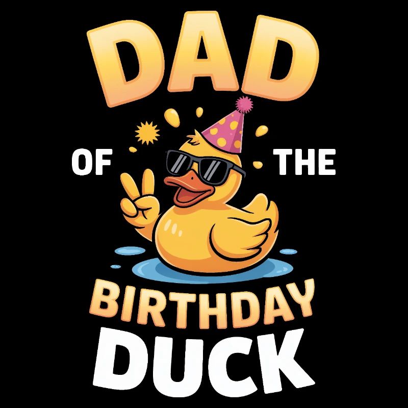 Birthday Duck Dad Tee