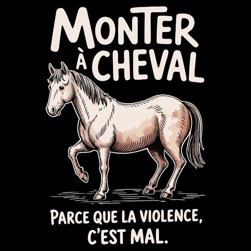 Monter à cheval, parce que la violence c’est mal