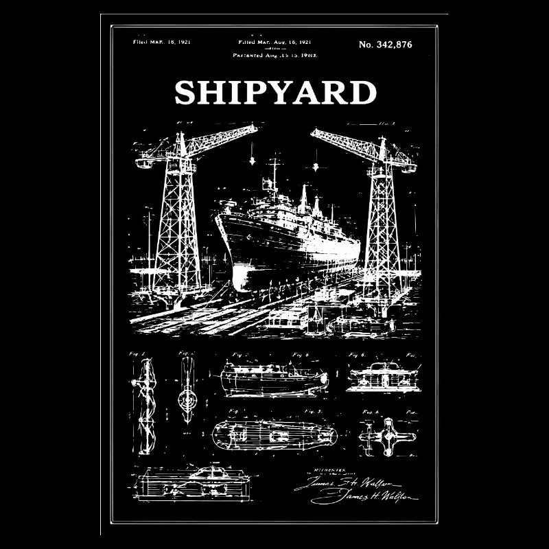 Shipyard Cranes & Ship