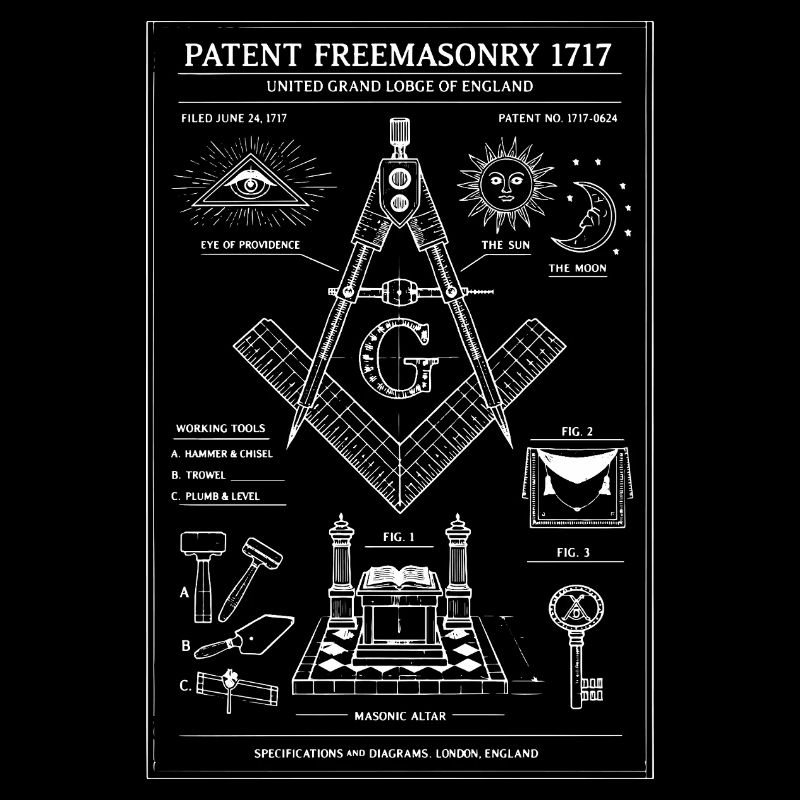 Masonic Compass Eye Emblem