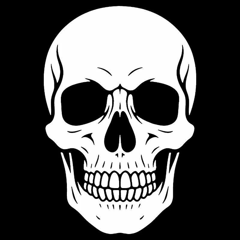 Graphique de la silhouette du crâne