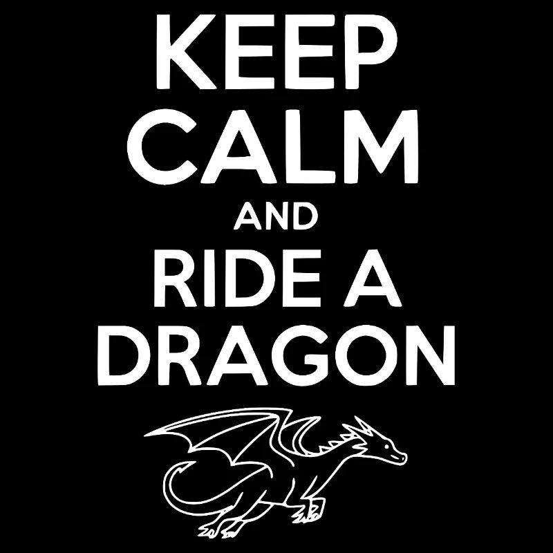 Bleib ruhig und reite einen Drachen