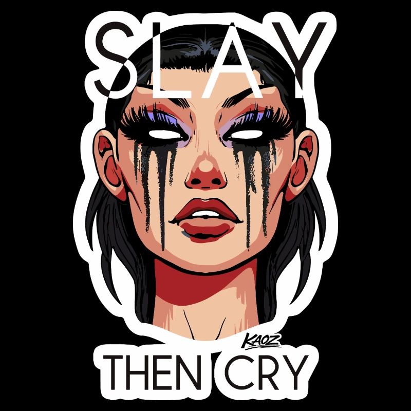 Slay Then Cry Illustration