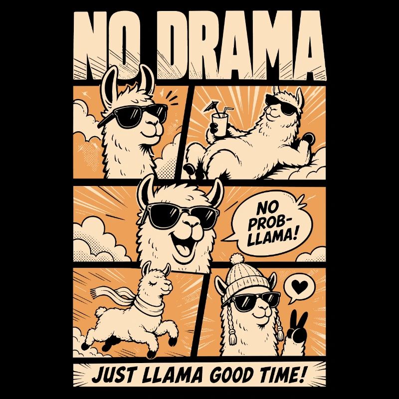 No Drama Llama Sunshine Comic