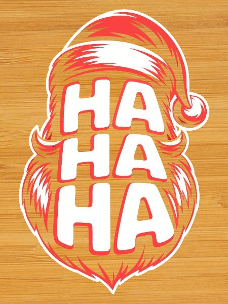 HaHa Santa Laugh Design
