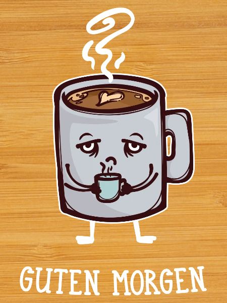 Frühstück Kaffee Koffein Statement Kaffeetrinker