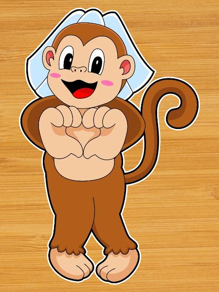 Monkey Bridal Veil Wedding