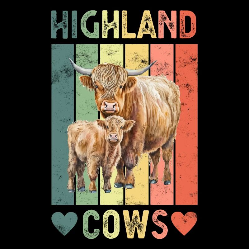 Vache bovine écossaise des Highlands