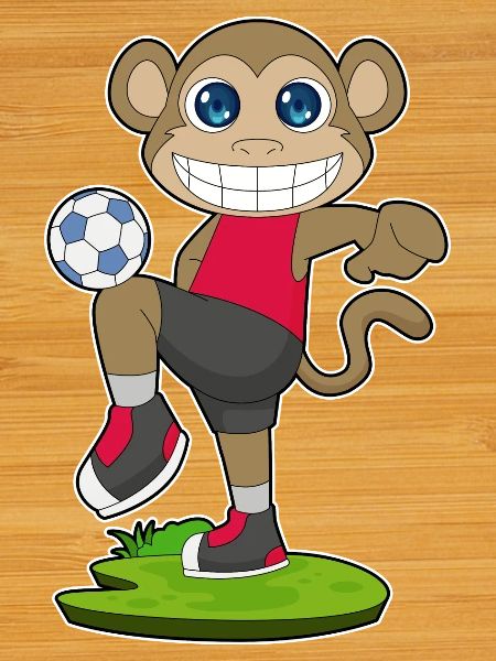 Monkey Soccer Player Soccer