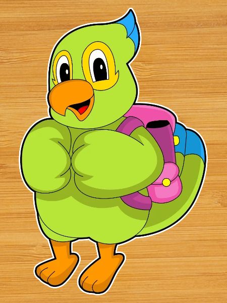 Parrot Student Backpack School