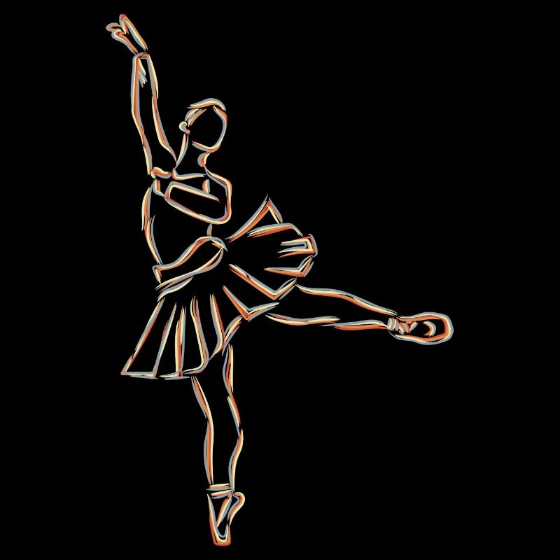 Ballett Mädchen Zeichnung