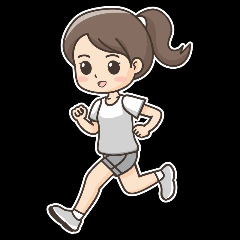 Läuferin Comic Look