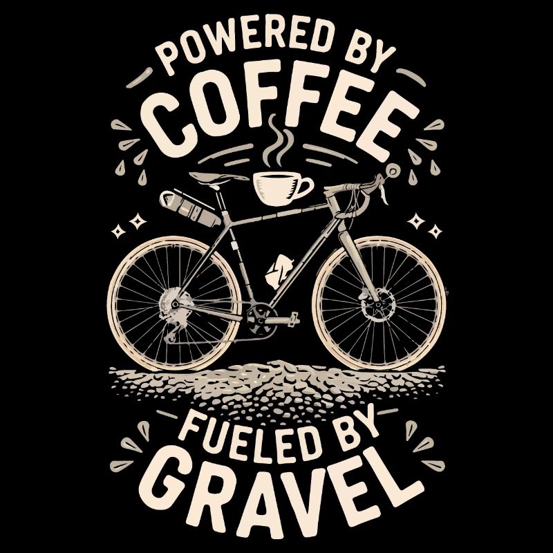 Coffee Powered Bike Graphic