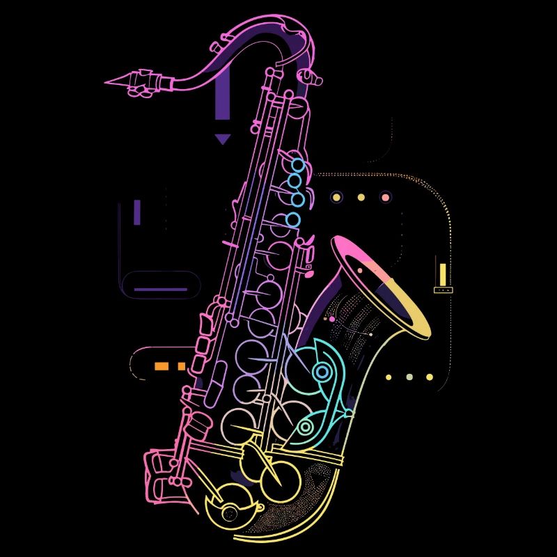 Saxophone Drawing