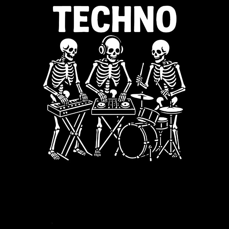 Electro Skeletons Performing Live