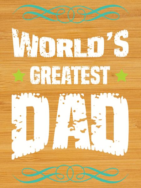 Weltbester Vater Großschrift