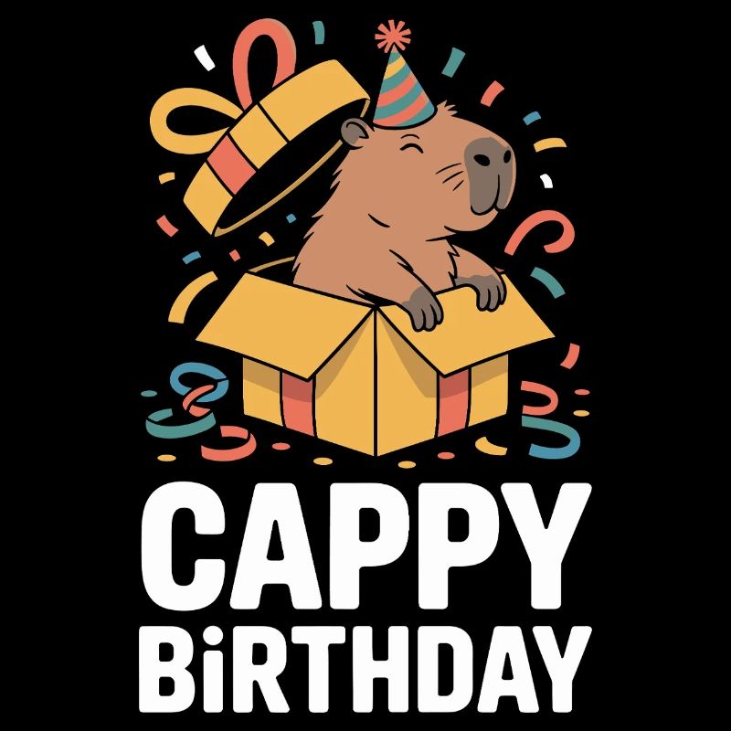 Capybara Anniversaire Cappy Anniversaire Drôle de capy