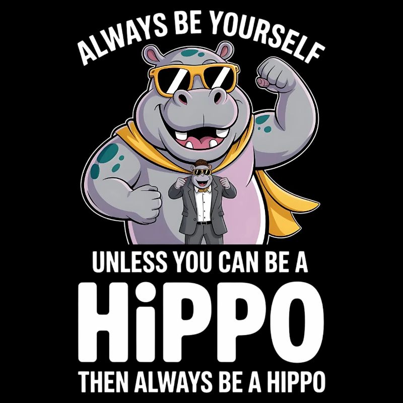 Sei immer du selbst, es sei denn, du kannst ein Nilpferd sein