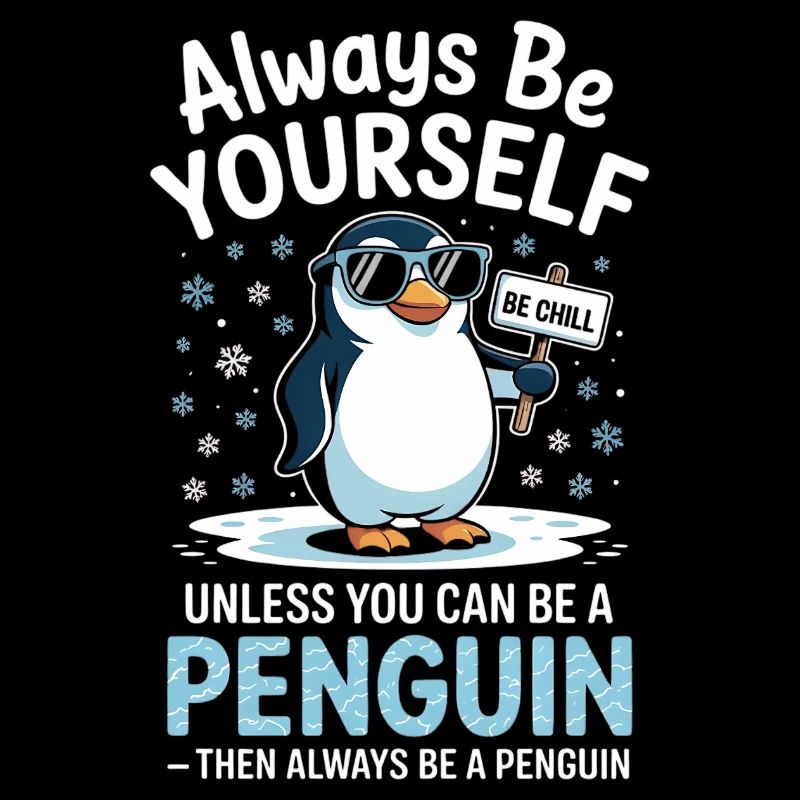 Sei immer du selbst, es sei denn, du kannst ein Pinguin sein