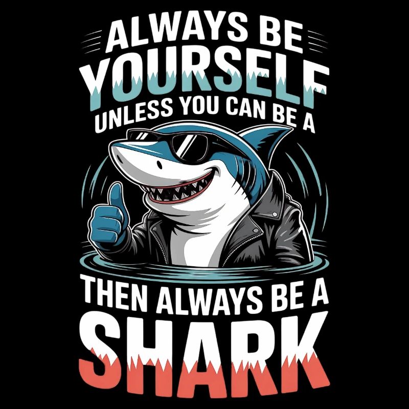 Sei immer du selbst, es sei denn, du kannst ein Hai sein