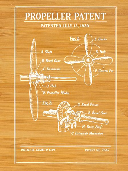 Propeller Patent Blueprint