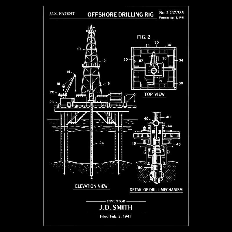Offshore Drilling Rig Blueprint