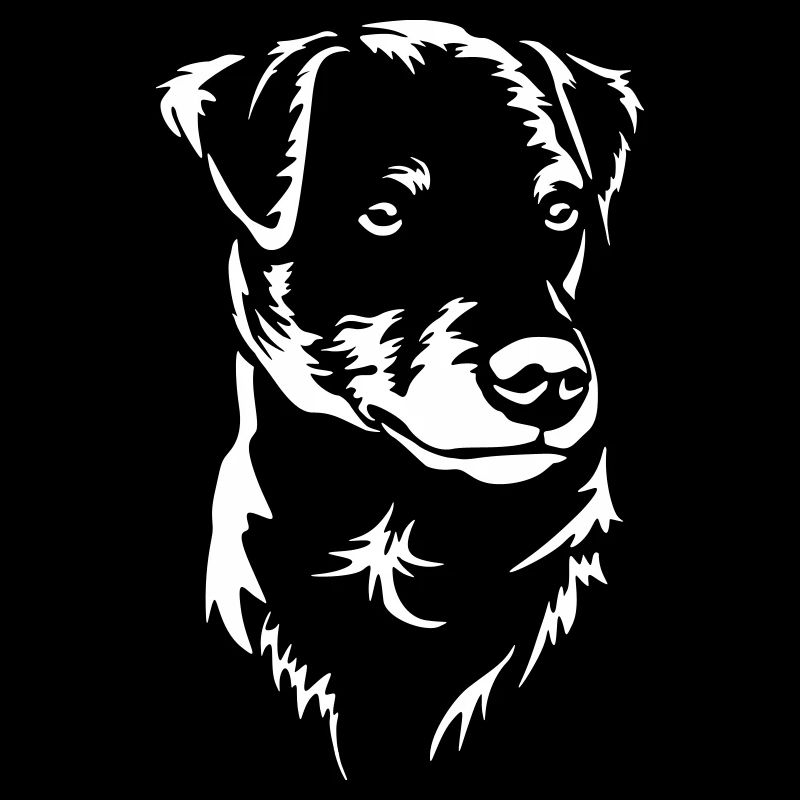Deutscher Jagdterrier Kopf "Black Edition"