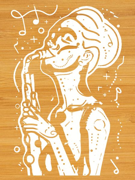 Saxophonist Sketch