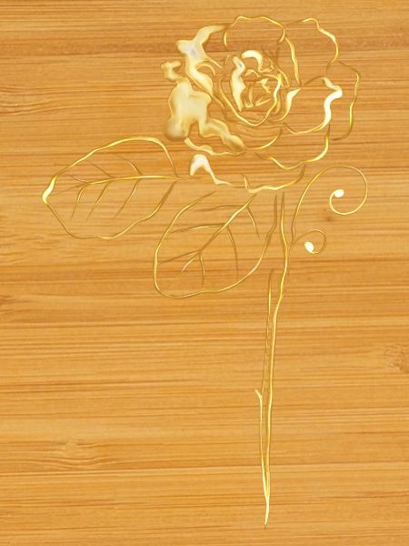 Rose en or