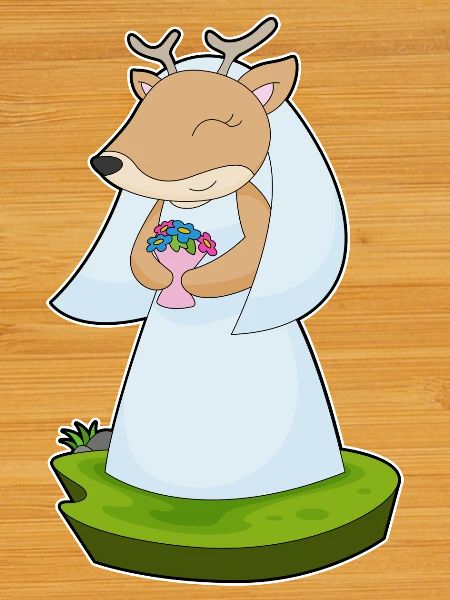 Deer Bride Bouquet Wedding