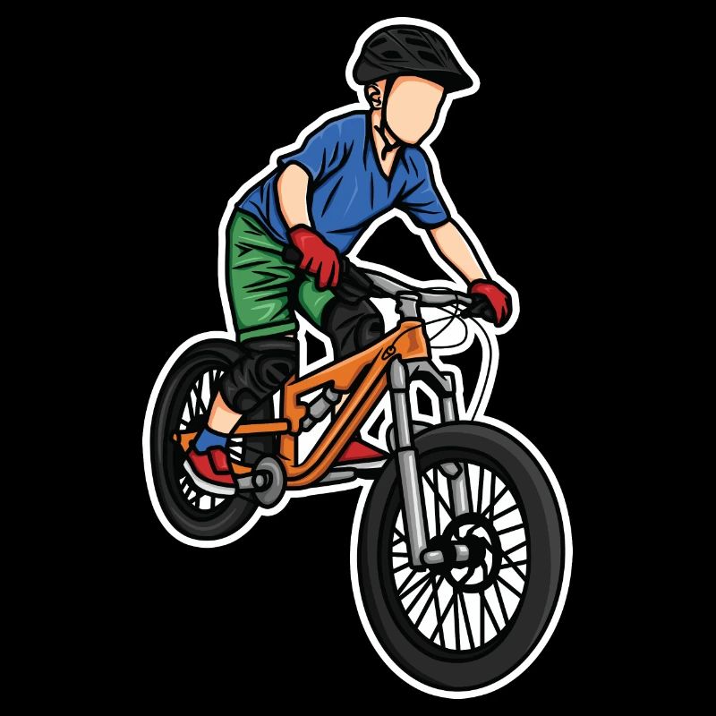 Drôle de vélo de montagne garçon