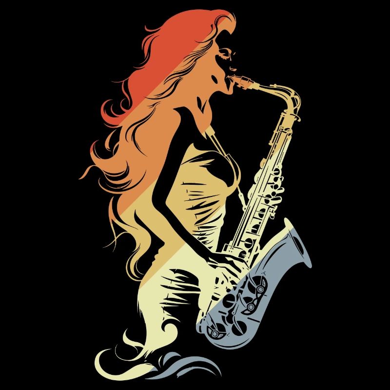 Saxophone Player Vintage