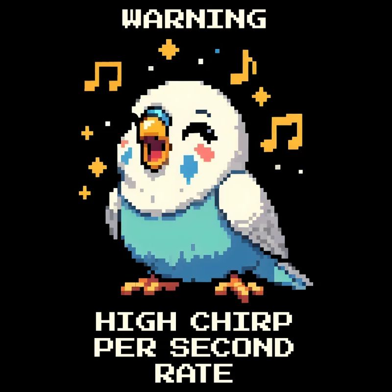Warning: High chirping frequency | Budgie