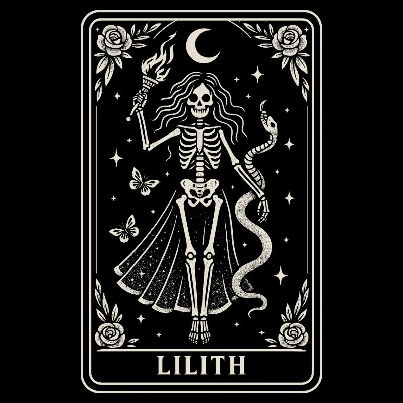 Lilith Skeleton Goddess Moonlight