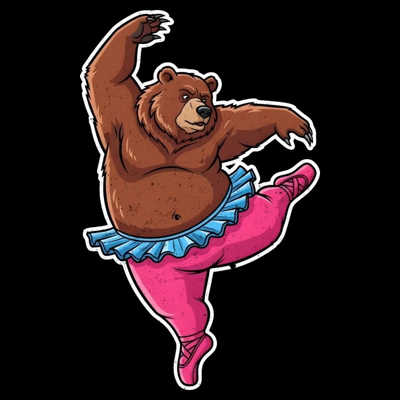 Ballet Bear Comic Gift