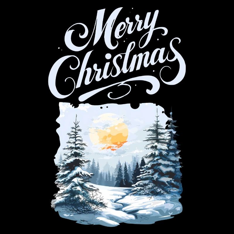 Joyeux Noël Forêt Paysage