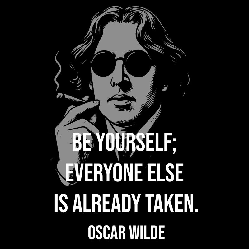 Sei du selbst, Oscar Wilde Tee