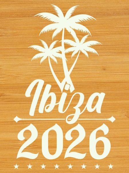 Ibiza 2026 Palm Trees Silhouette