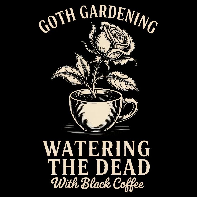 Gotische Garten-Kaffeekunst