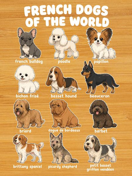 French Dog Breed Chart Cute