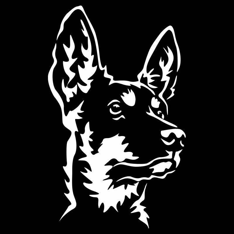 Tête de Kelpie australienne « Black Edition »
